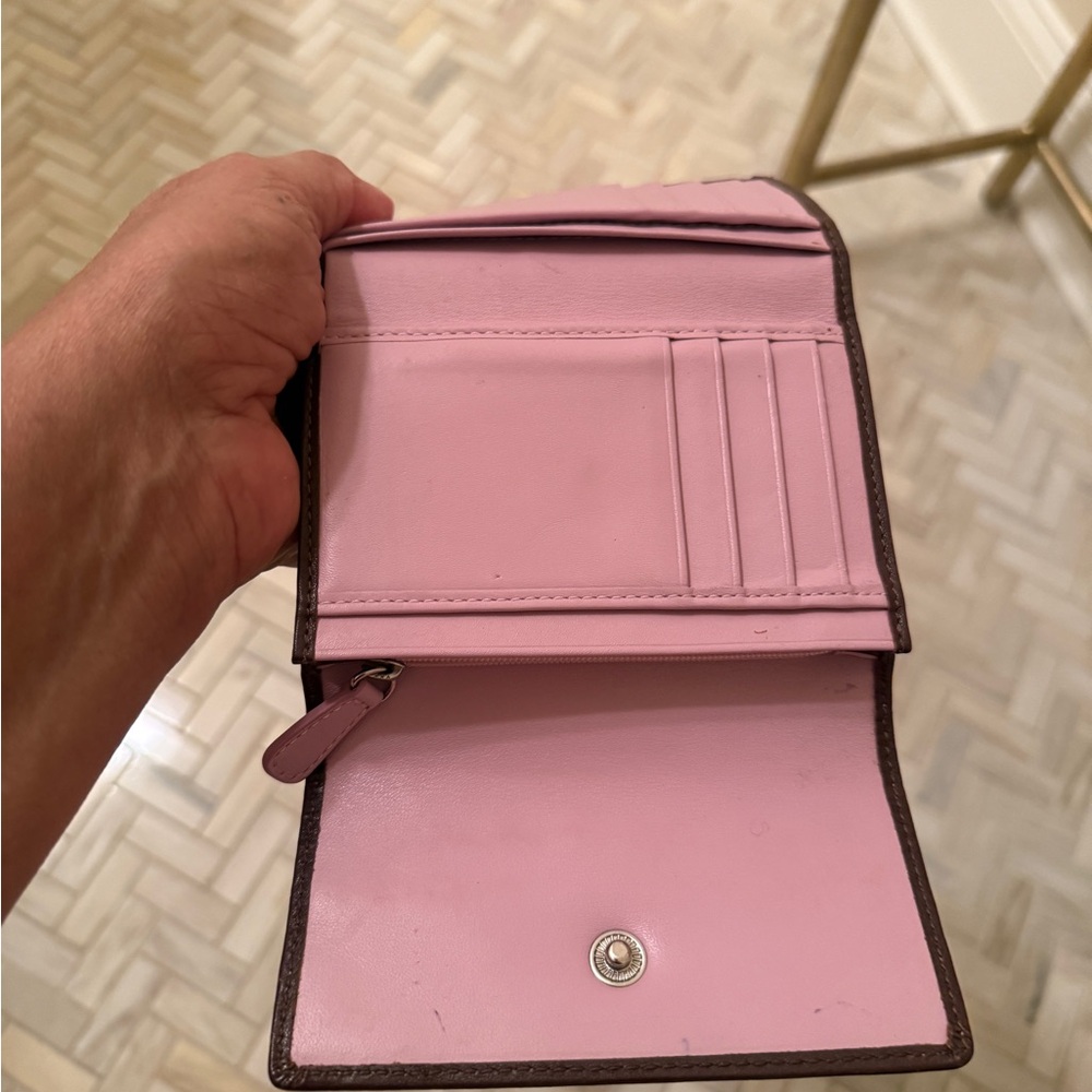 Coach Brown Leather Accessory with Gold Accent. In good conditions - Picture 7 of 14